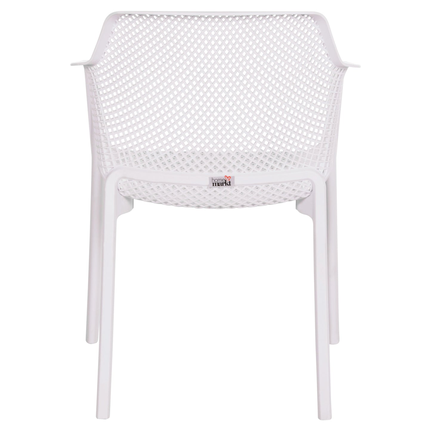 ARMCHAIR POLYPROPYLENE JOHN HM6103.01 WHITE 59x58x79.5Hcm.
