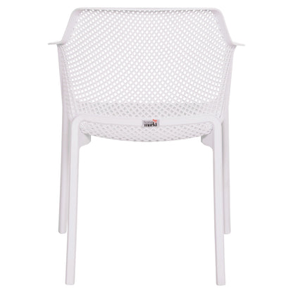 ARMCHAIR POLYPROPYLENE JOHN HM6103.01 WHITE 59x58x79.5Hcm.