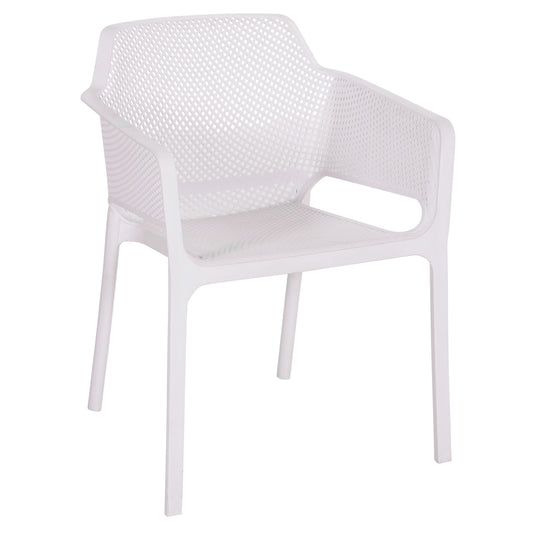 ARMCHAIR POLYPROPYLENE JOHN HM6103.01 WHITE 59x58x79.5Hcm.