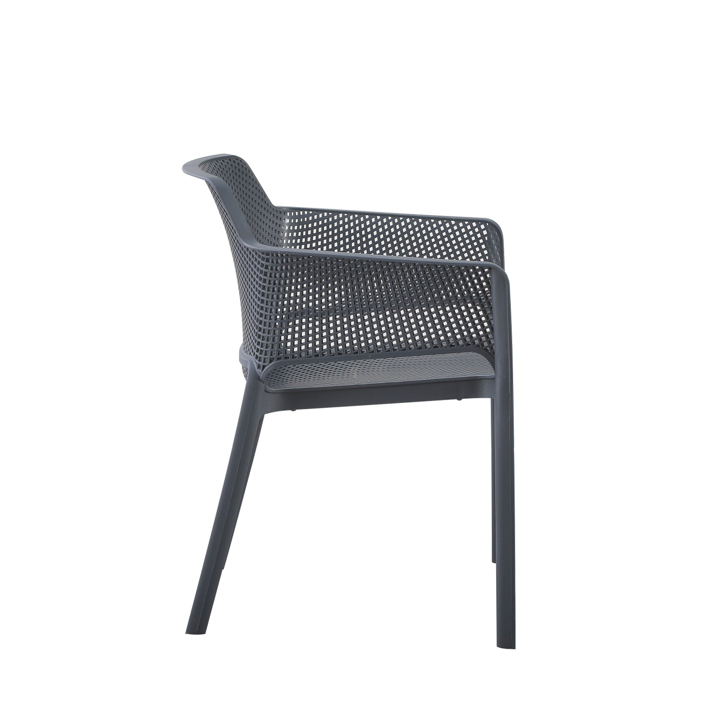 ARMCHAIR POLYPROPYLENE JOHN HM6103.03 GREY 59x58x79.5Hcm.