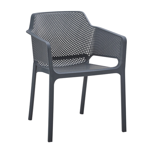 ARMCHAIR POLYPROPYLENE JOHN HM6103.03 GREY 59x58x79.5Hcm.