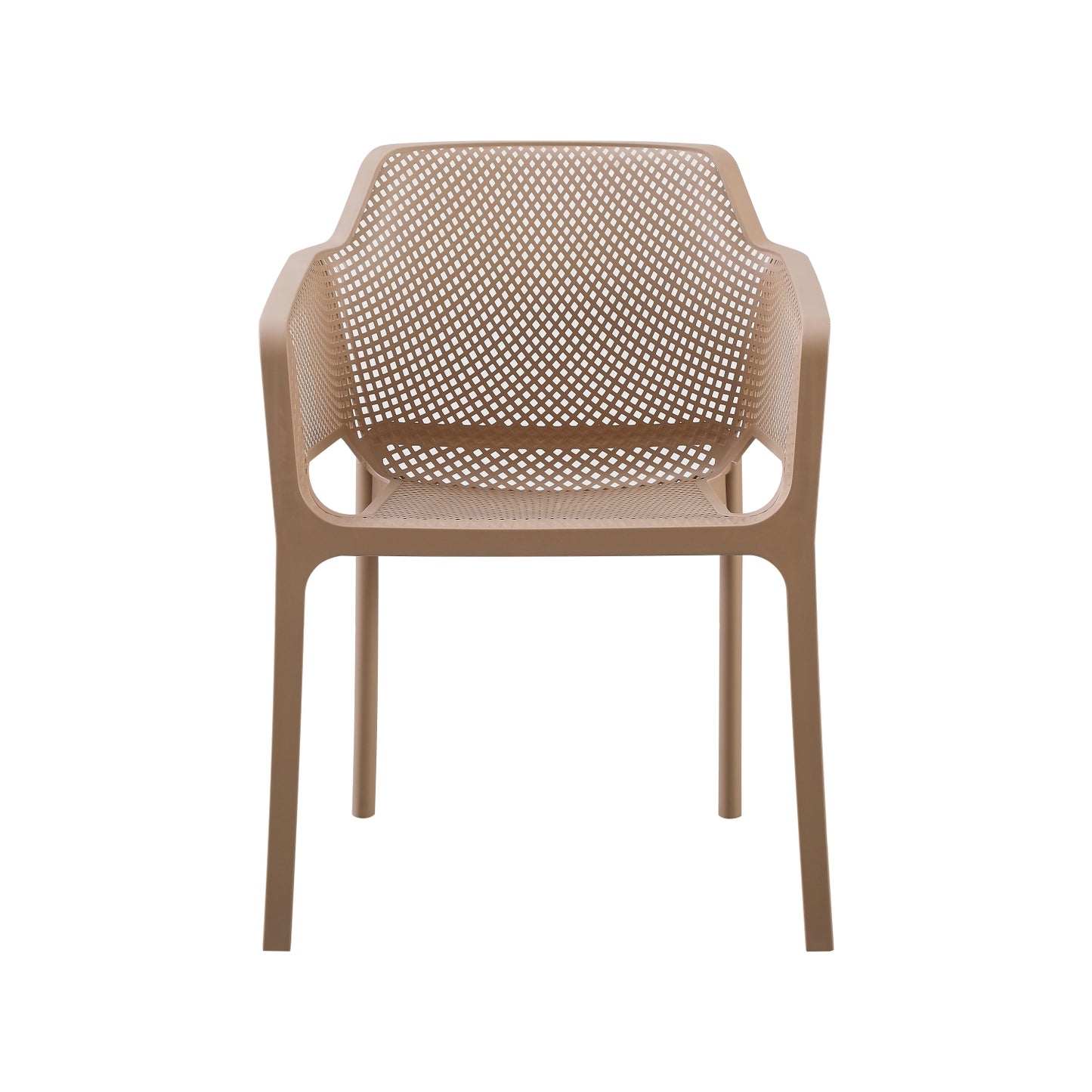 ARMCHAIR POLYPROPYLENE JOHN HM6103.04 CAPPUCCINO 59x58x79.5Hcm.