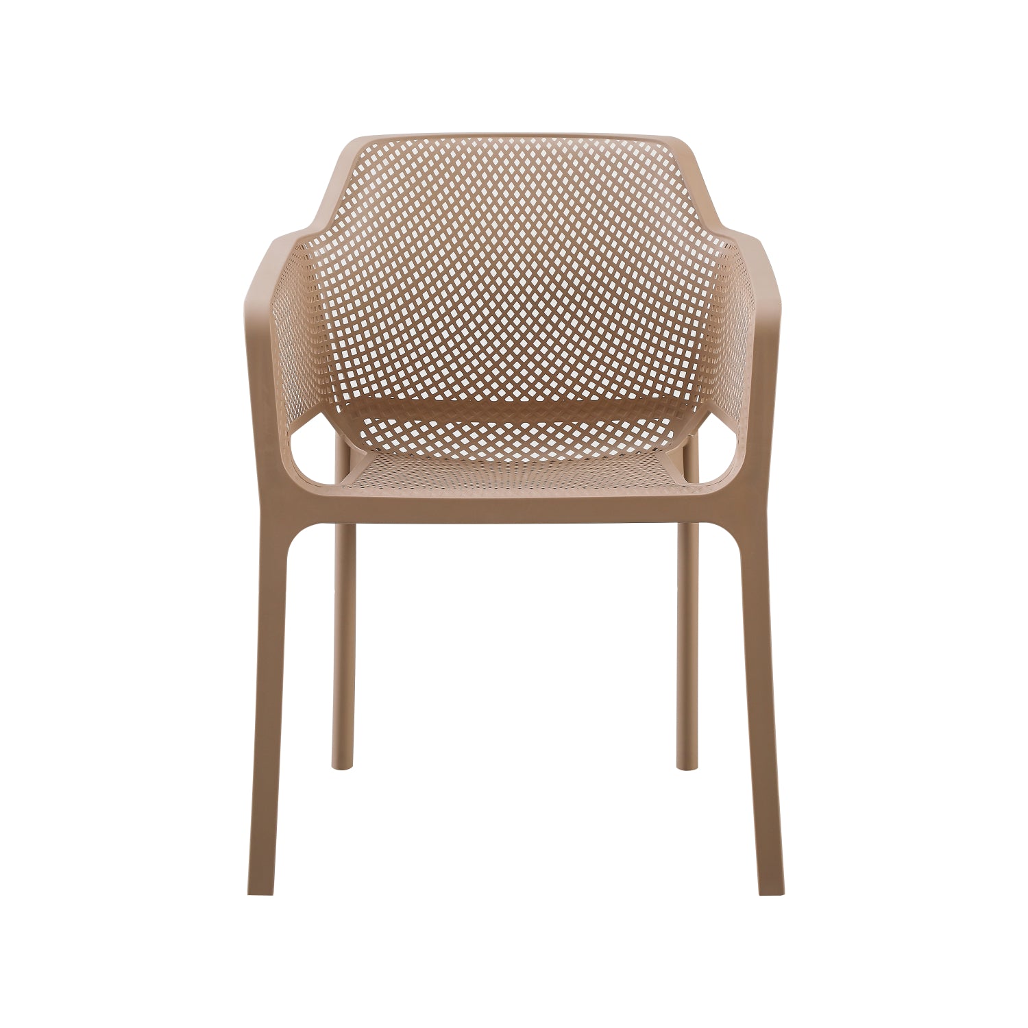 ARMCHAIR POLYPROPYLENE JOHN HM6103.04 CAPPUCCINO 59x58x79.5Hcm.