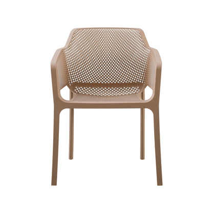 ARMCHAIR POLYPROPYLENE JOHN HM6103.04 CAPPUCCINO 59x58x79.5Hcm.
