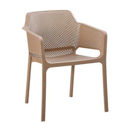 ARMCHAIR POLYPROPYLENE JOHN HM6103.04 CAPPUCCINO 59x58x79.5Hcm.