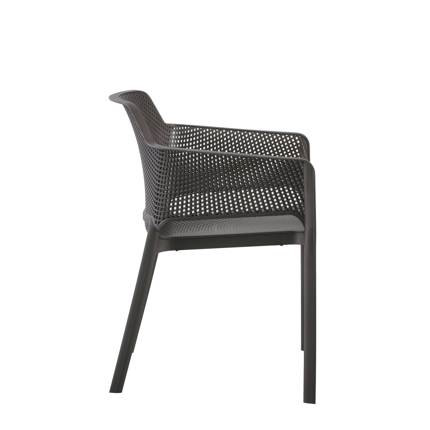 ARMCHAIR POLYPROPYLENE JOHN HM6103.09 BROWN 59x58x79.5Hcm.