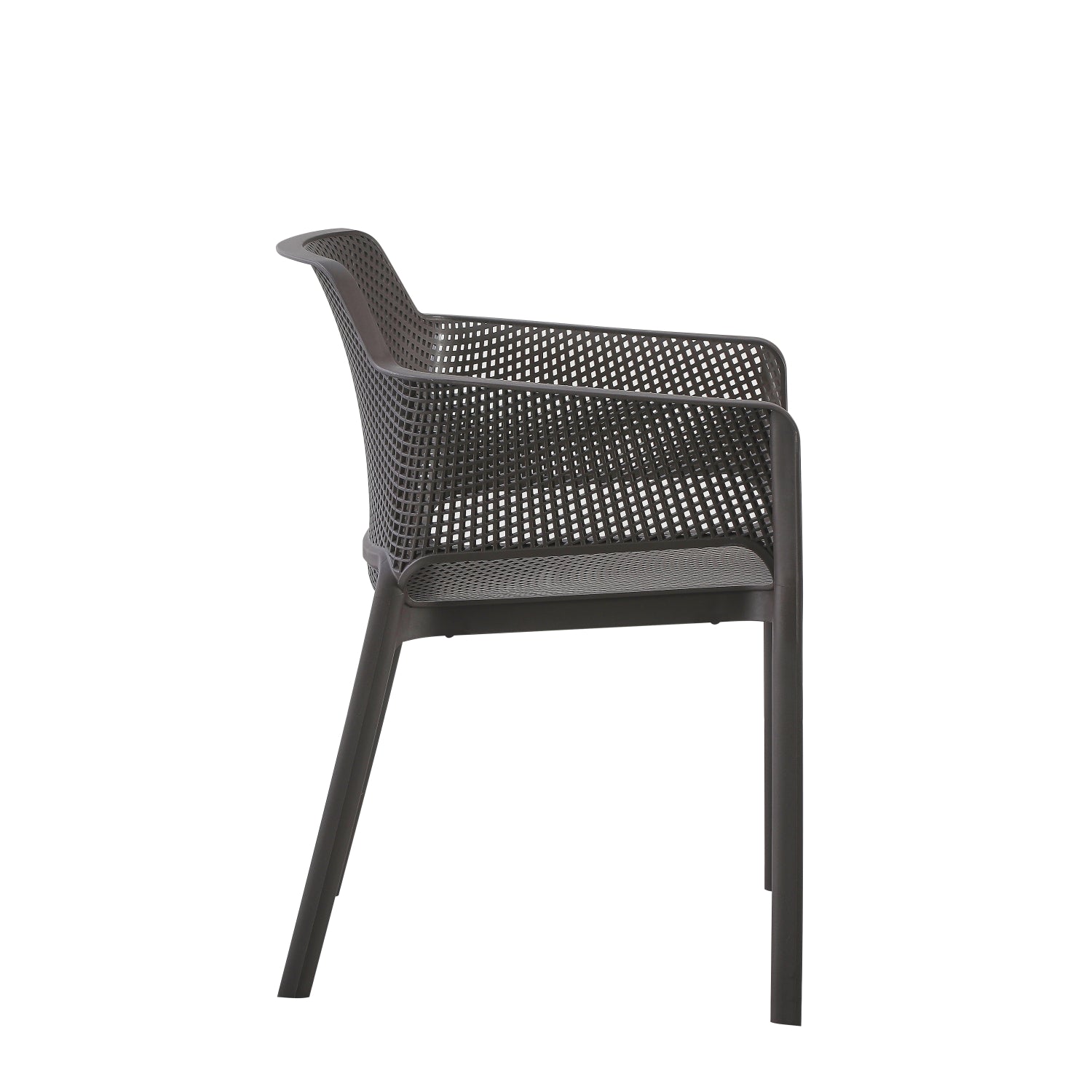 ARMCHAIR POLYPROPYLENE JOHN HM6103.09 BROWN 59x58x79.5Hcm.