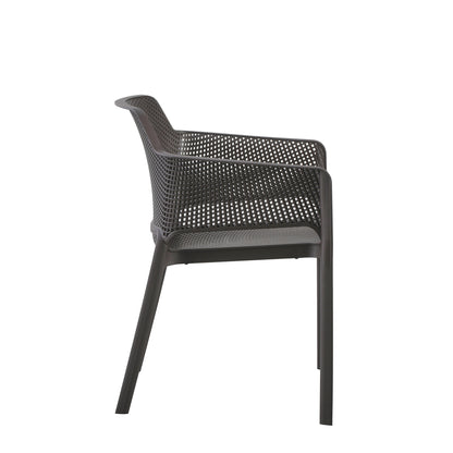 ARMCHAIR POLYPROPYLENE JOHN HM6103.09 BROWN 59x58x79.5Hcm.