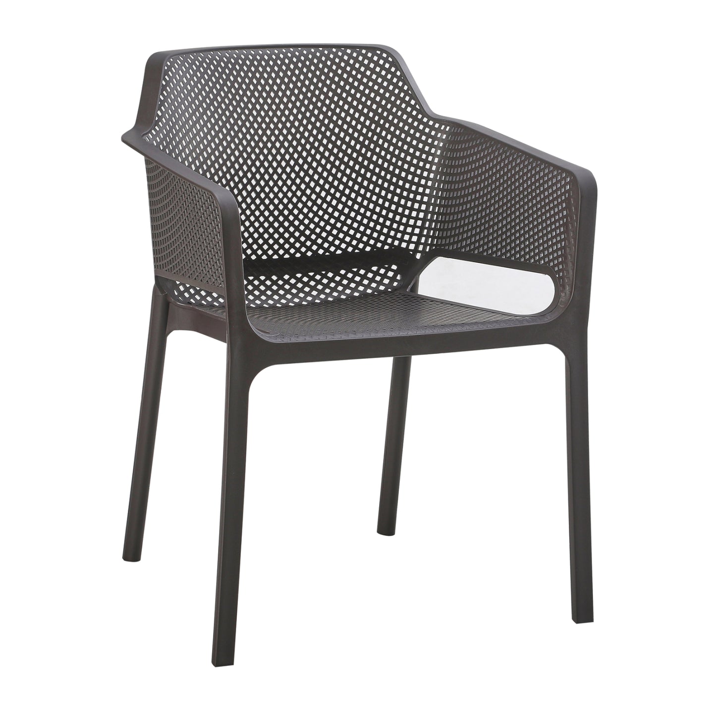 ARMCHAIR POLYPROPYLENE JOHN HM6103.09 BROWN 59x58x79.5Hcm.