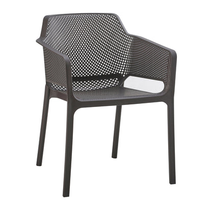 ARMCHAIR POLYPROPYLENE JOHN HM6103.09 BROWN 59x58x79.5Hcm.