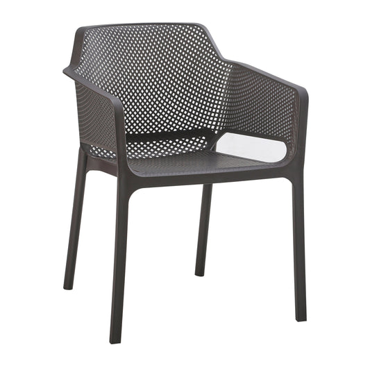 ARMCHAIR POLYPROPYLENE JOHN HM6103.09 BROWN 59x58x79.5Hcm.