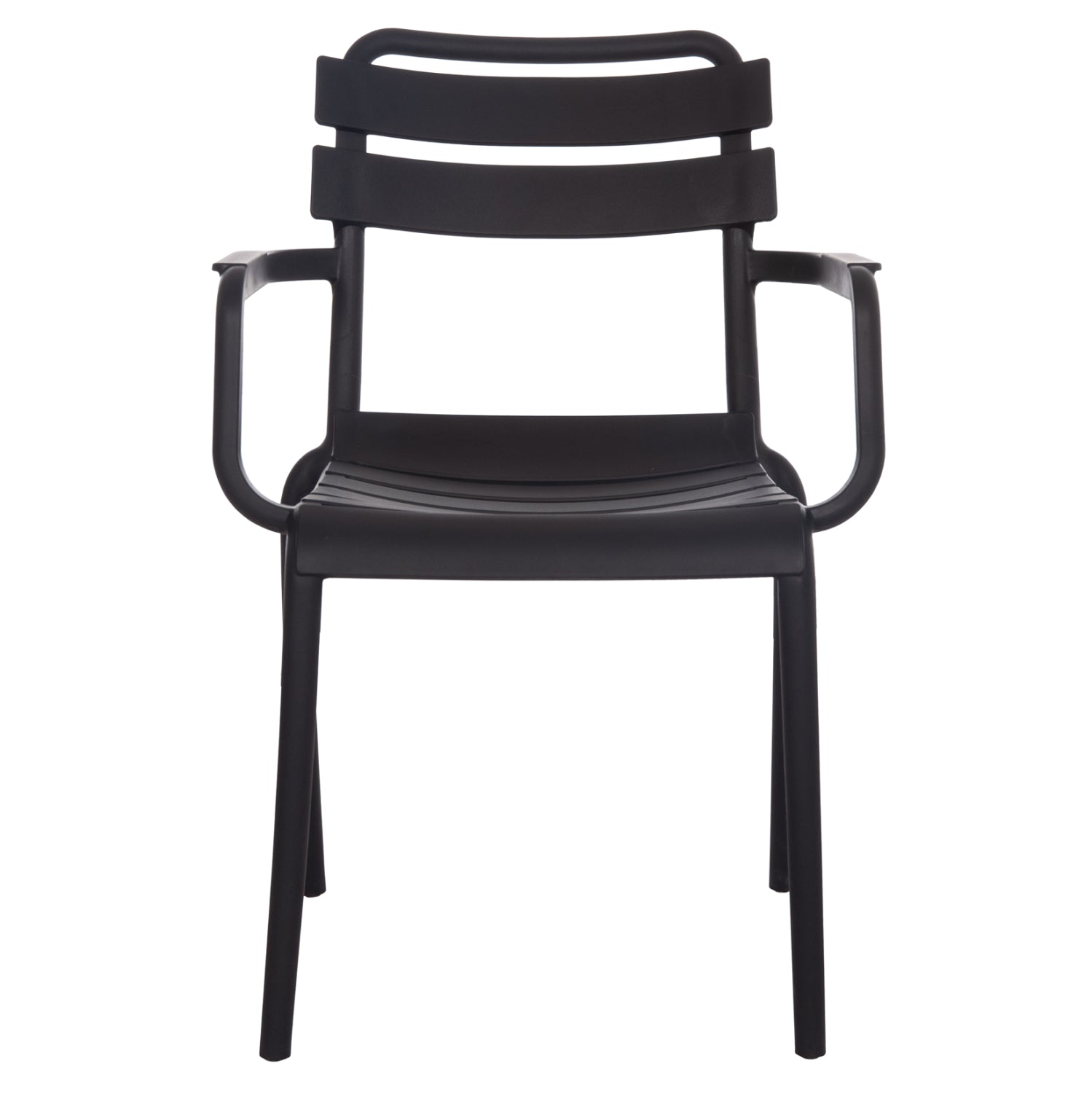 POLYPROPYLENE ARMCHAIR PHILLY HM6123.02 BLACK 58.5x49x83.5Hcm.