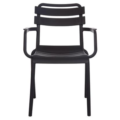 POLYPROPYLENE ARMCHAIR PHILLY HM6123.02 BLACK 58.5x49x83.5Hcm.