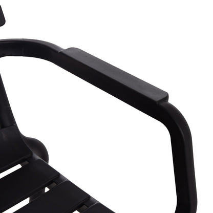 POLYPROPYLENE ARMCHAIR PHILLY HM6123.02 BLACK 58.5x49x83.5Hcm.