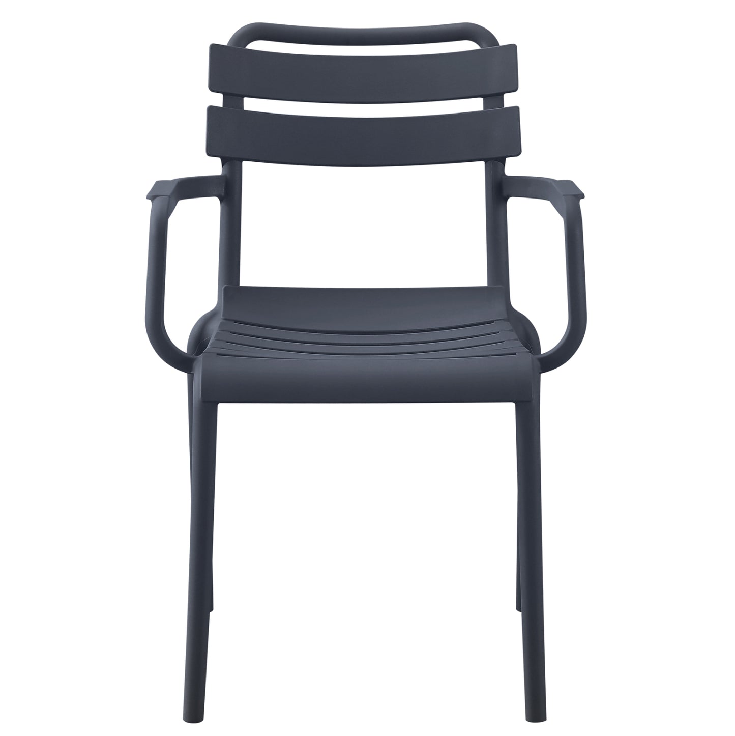POLYPROPYLENE ARMCHAIR PHILLY HM6123.03 GREY 58.5x49x83.5Hcm.