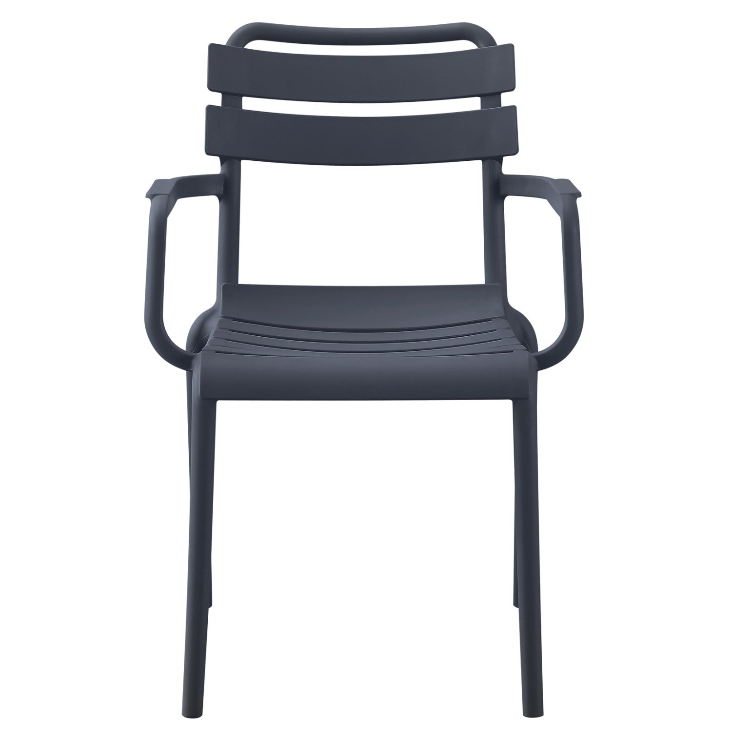 POLYPROPYLENE ARMCHAIR PHILLY HM6123.03 GREY 58.5x49x83.5Hcm.