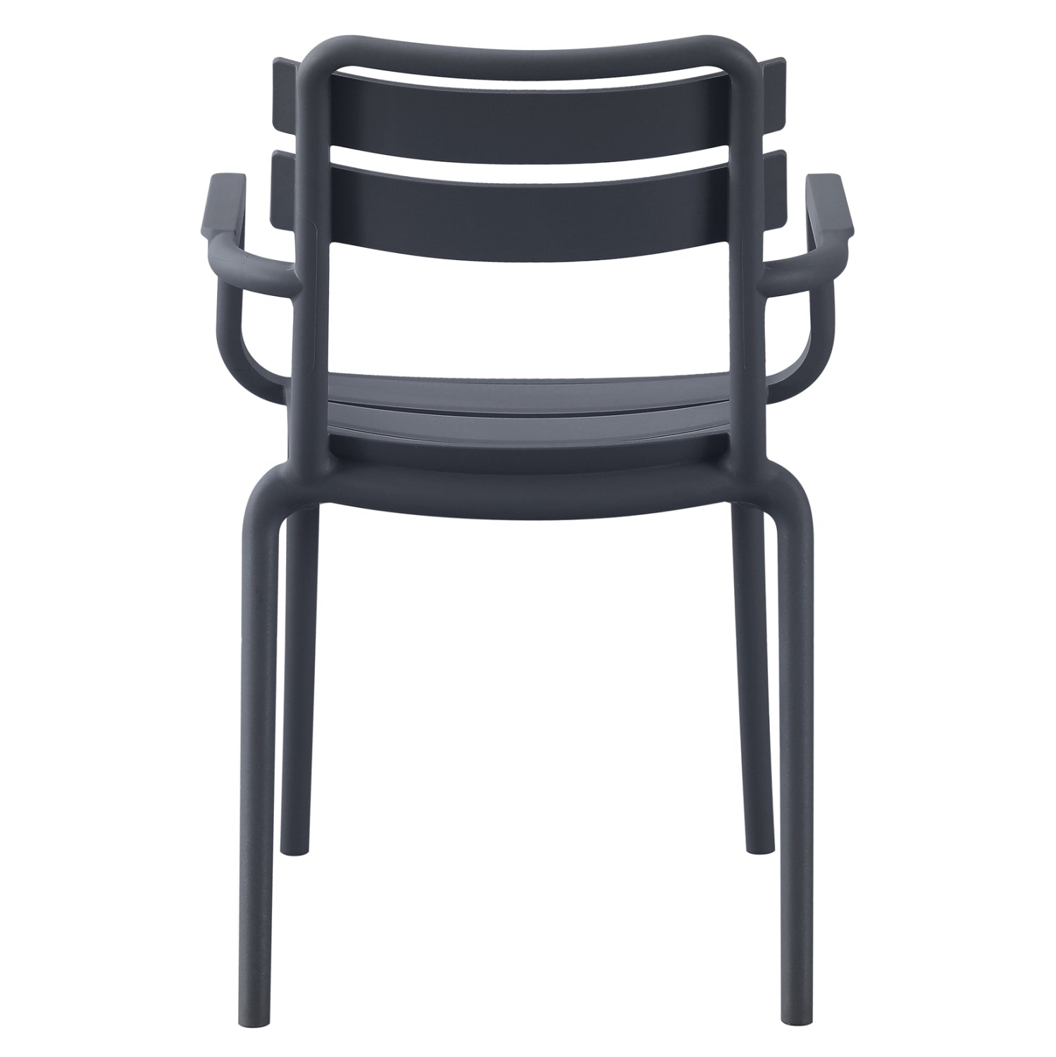 POLYPROPYLENE ARMCHAIR PHILLY HM6123.03 GREY 58.5x49x83.5Hcm.