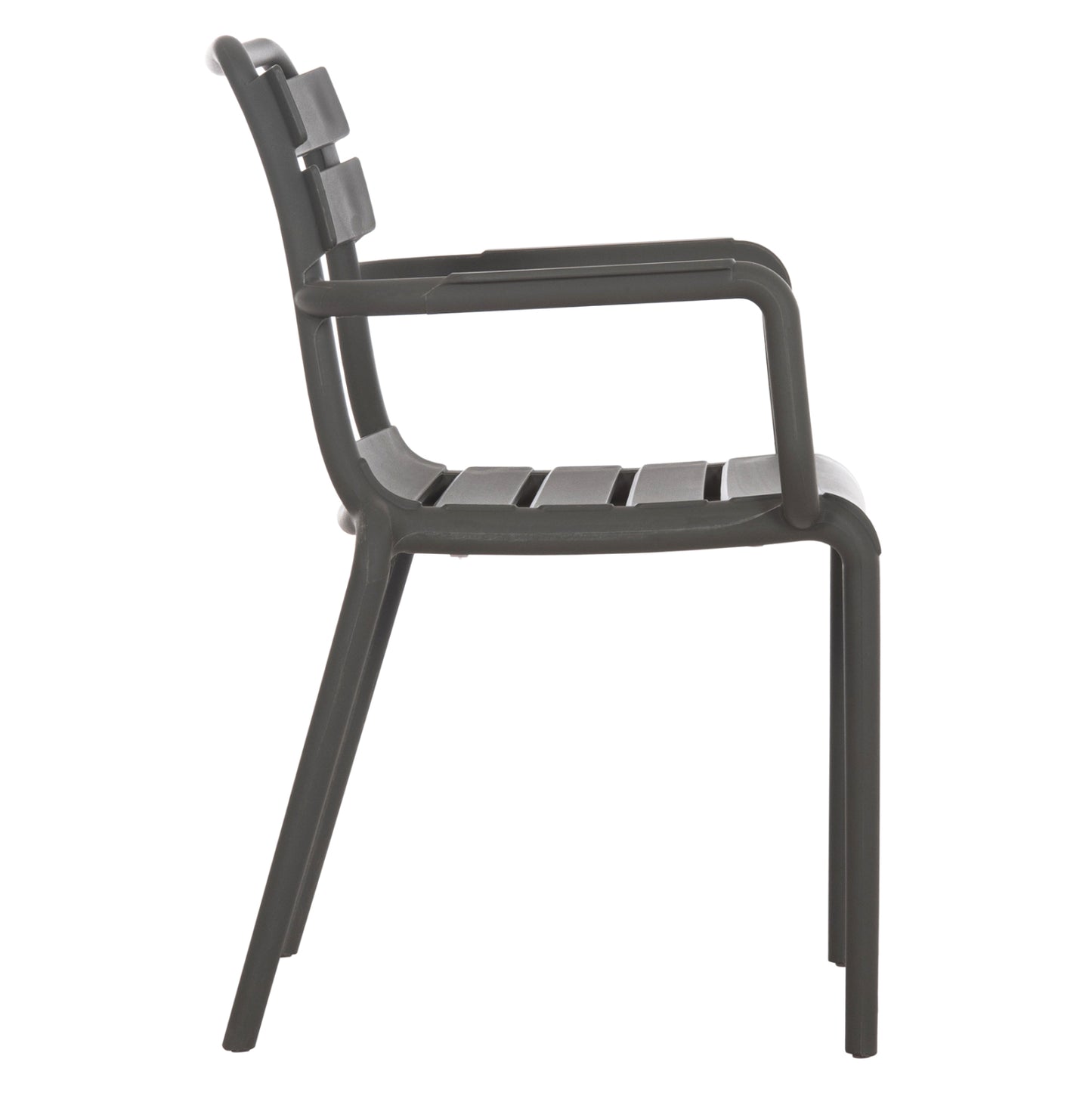POLYPROPYLENE ARMCHAIR PHILLY HM6123.04 OLIVE GREEN 58.5x49x83.5Hcm.