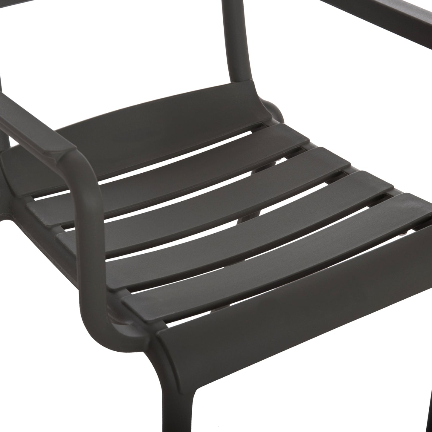 POLYPROPYLENE ARMCHAIR PHILLY HM6123.04 OLIVE GREEN 58.5x49x83.5Hcm.