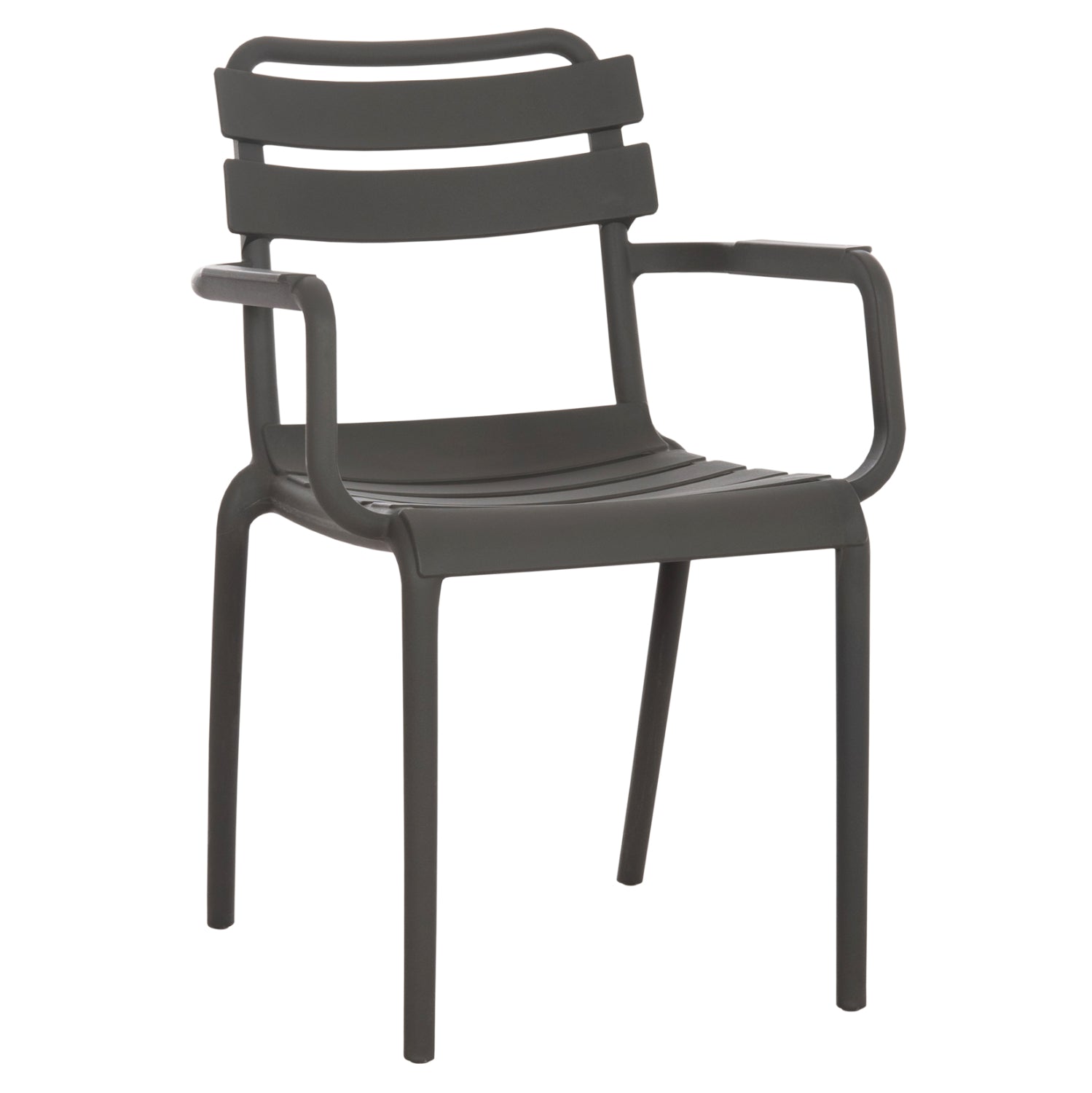 POLYPROPYLENE ARMCHAIR PHILLY HM6123.04 OLIVE GREEN 58.5x49x83.5Hcm.