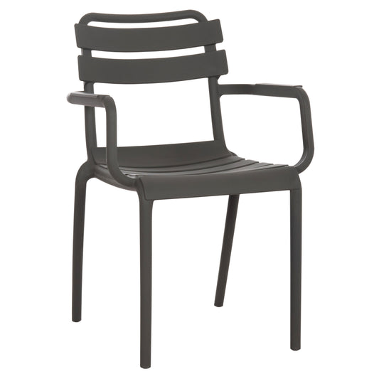 POLYPROPYLENE ARMCHAIR PHILLY HM6123.04 OLIVE GREEN 58.5x49x83.5Hcm.