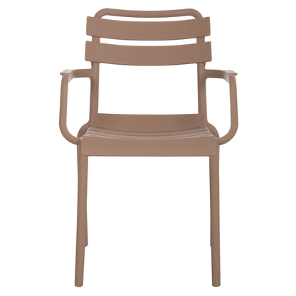 POLYPROPYLENE ARMCHAIR PHILLY HM6123.06 BEIGE 58.5x49x83.5Hcm.
