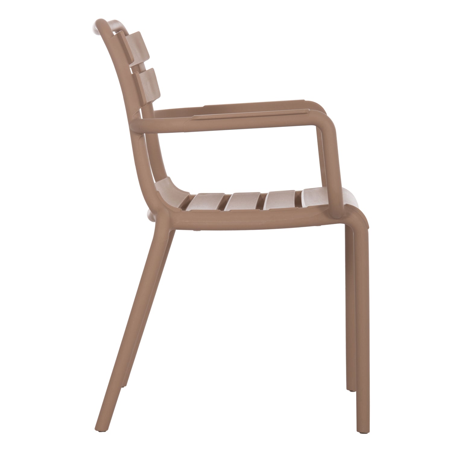 POLYPROPYLENE ARMCHAIR PHILLY HM6123.06 BEIGE 58.5x49x83.5Hcm.