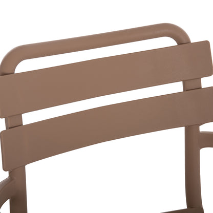 POLYPROPYLENE ARMCHAIR PHILLY HM6123.06 BEIGE 58.5x49x83.5Hcm.