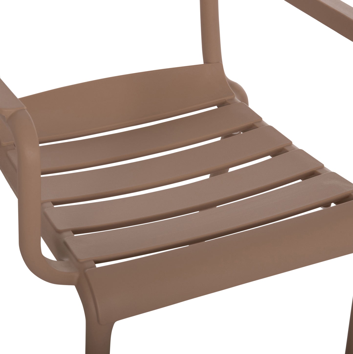 POLYPROPYLENE ARMCHAIR PHILLY HM6123.06 BEIGE 58.5x49x83.5Hcm.