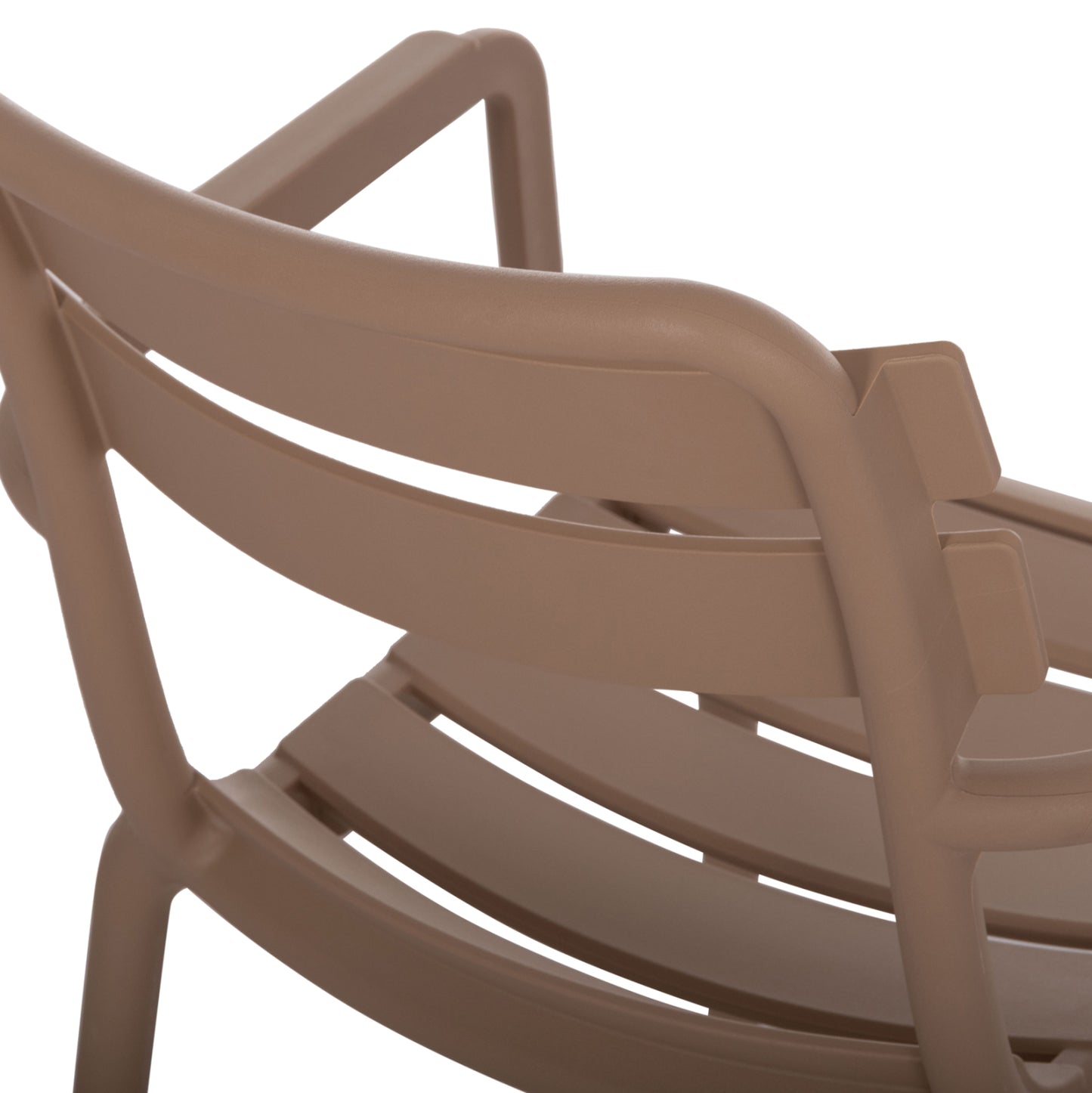 POLYPROPYLENE ARMCHAIR PHILLY HM6123.06 BEIGE 58.5x49x83.5Hcm.
