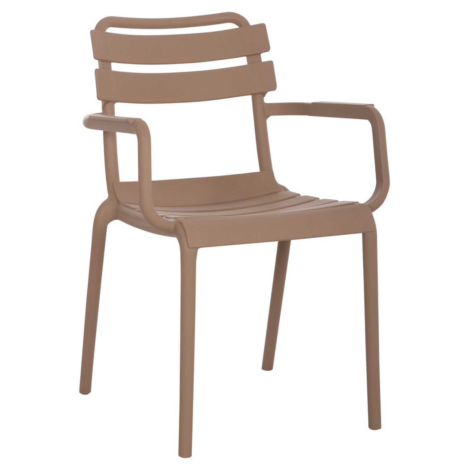 POLYPROPYLENE ARMCHAIR PHILLY HM6123.06 BEIGE 58.5x49x83.5Hcm.