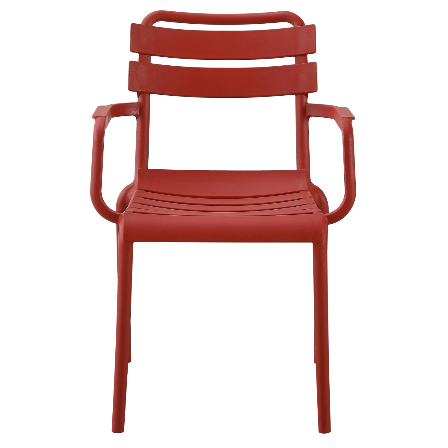 POLYPROPYLENE ARMCHAIR PHILLY HM6123.07 RED 58.5x49x83.5Hcm.