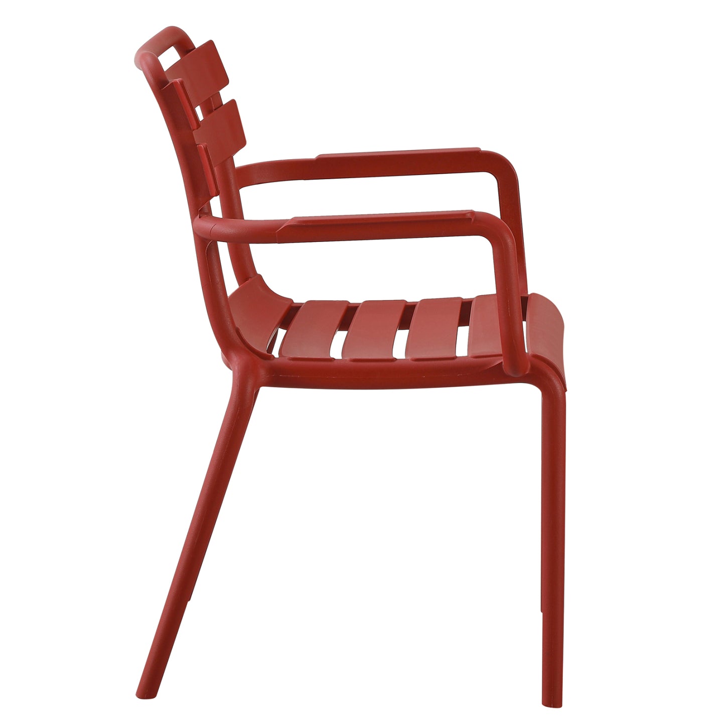 POLYPROPYLENE ARMCHAIR PHILLY HM6123.07 RED 58.5x49x83.5Hcm.