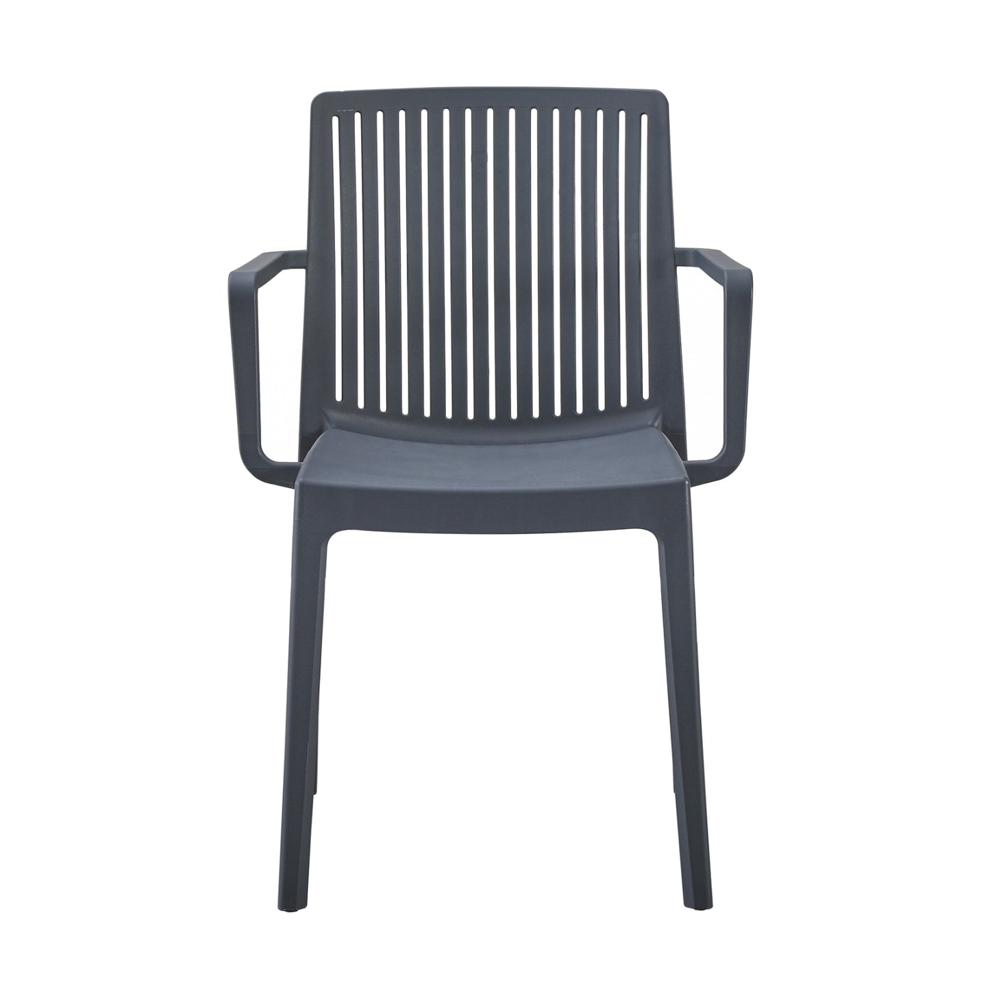 POLYPROPYLENE ARMCHAIR IDA HM6127.03 GREY 53x50x82Hcm.