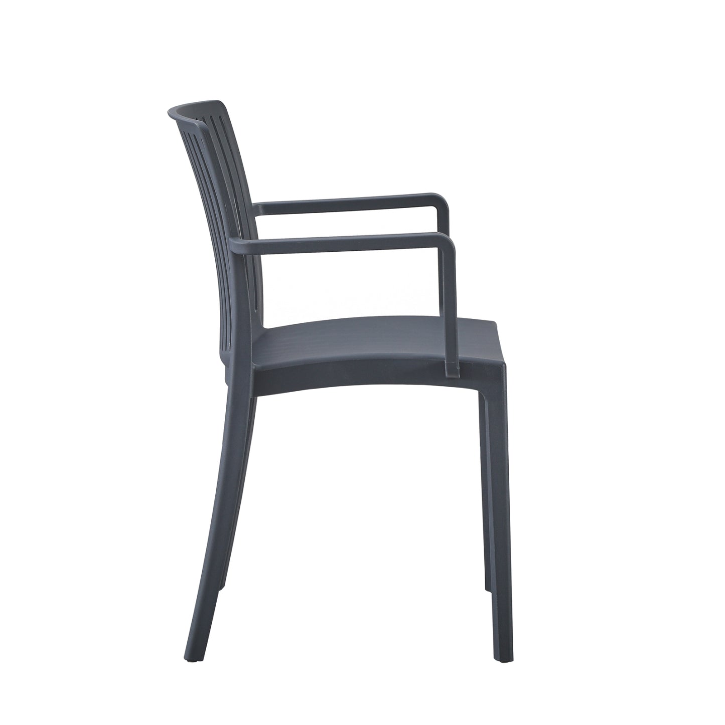 POLYPROPYLENE ARMCHAIR IDA HM6127.03 GREY 53x50x82Hcm.