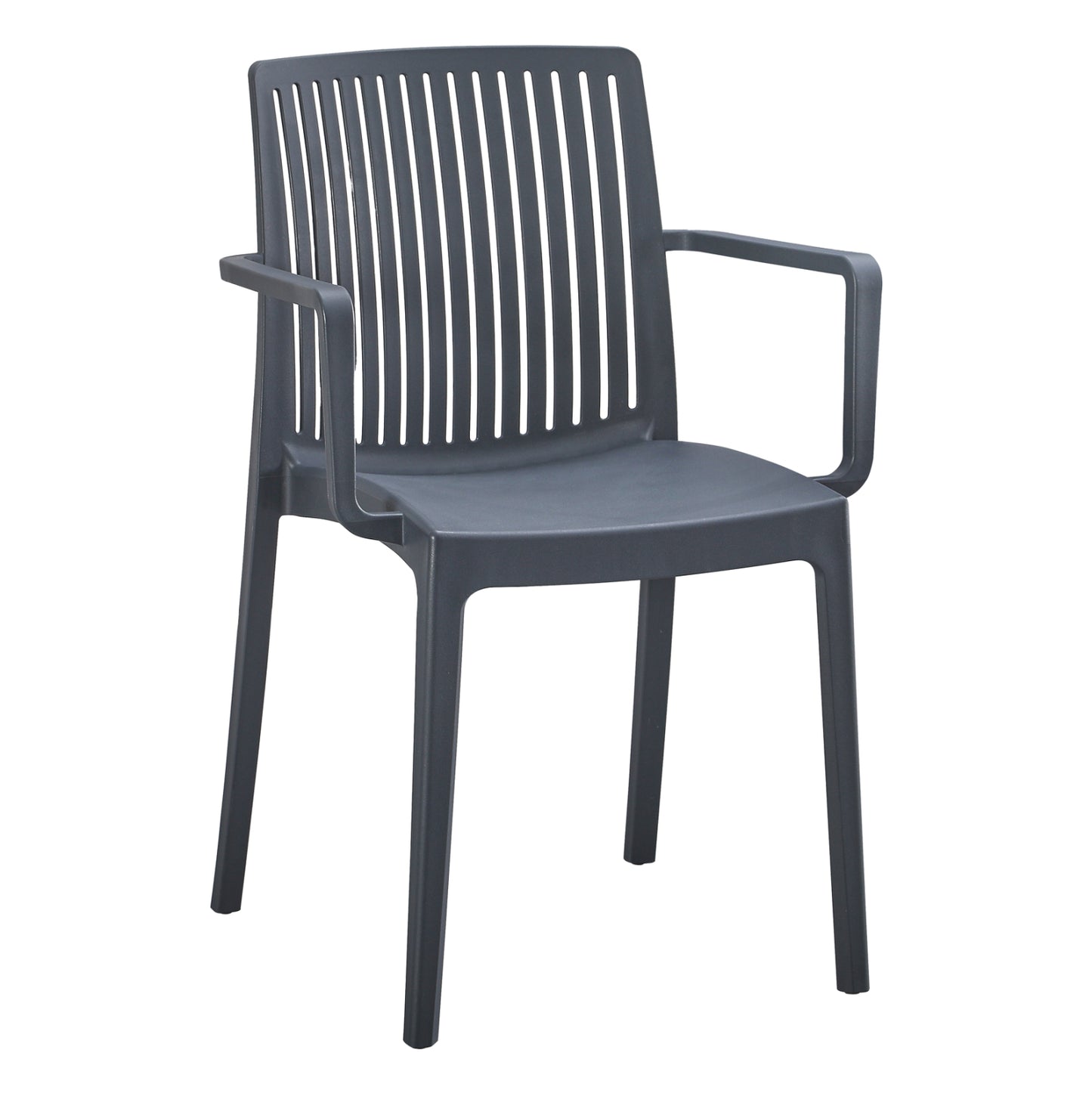 POLYPROPYLENE ARMCHAIR IDA HM6127.03 GREY 53x50x82Hcm.