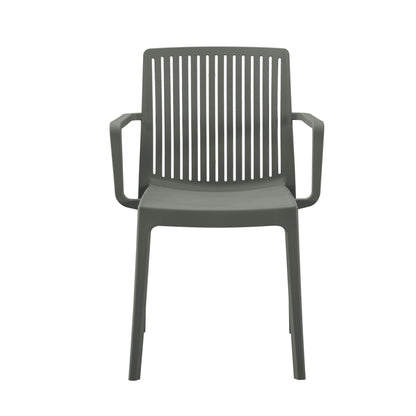 POLYPROPYLENE ARMCHAIR IDA HM6127.04 DARK OLIVE 53x50x82Hcm.