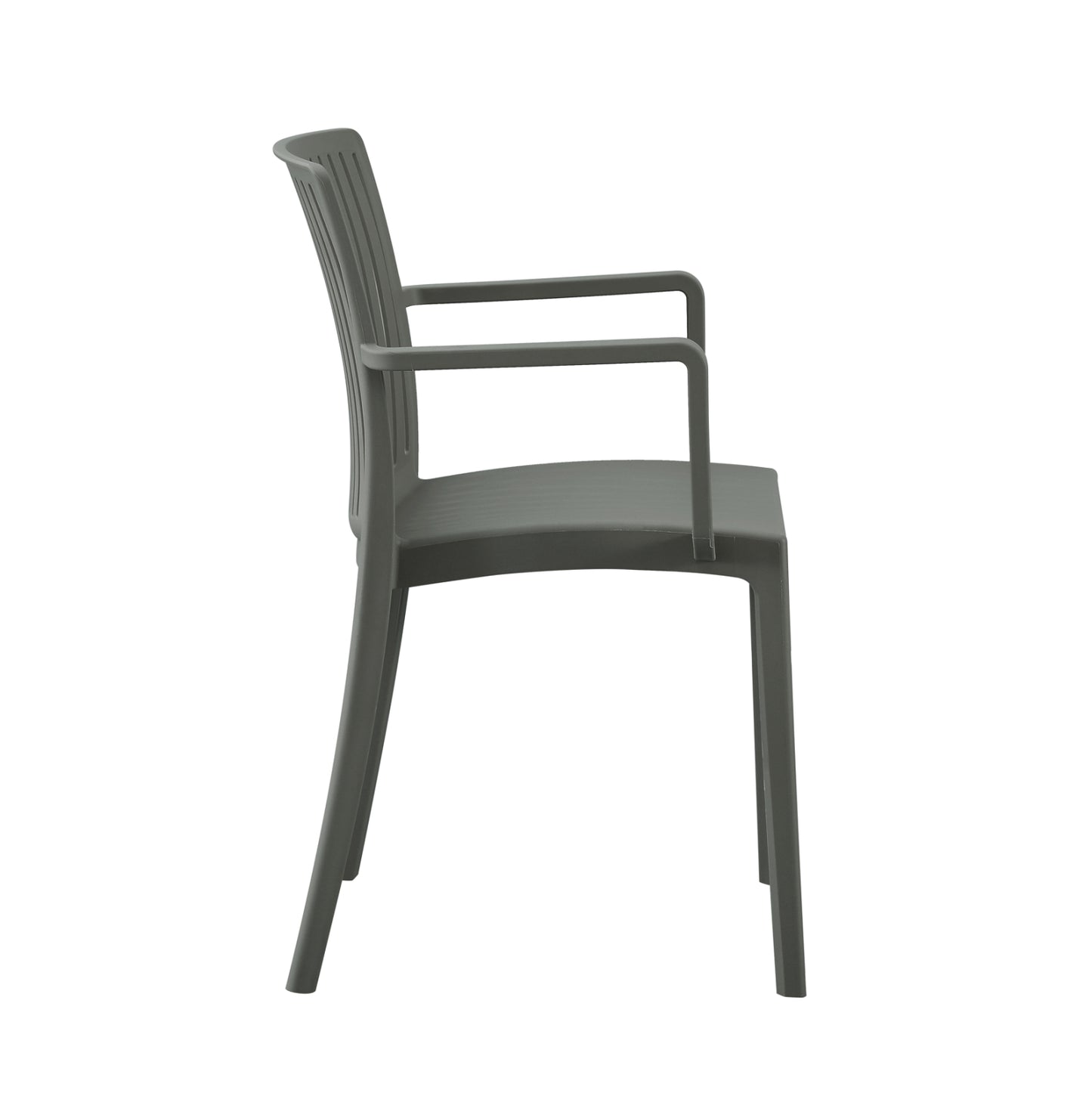 POLYPROPYLENE ARMCHAIR IDA HM6127.04 DARK OLIVE 53x50x82Hcm.