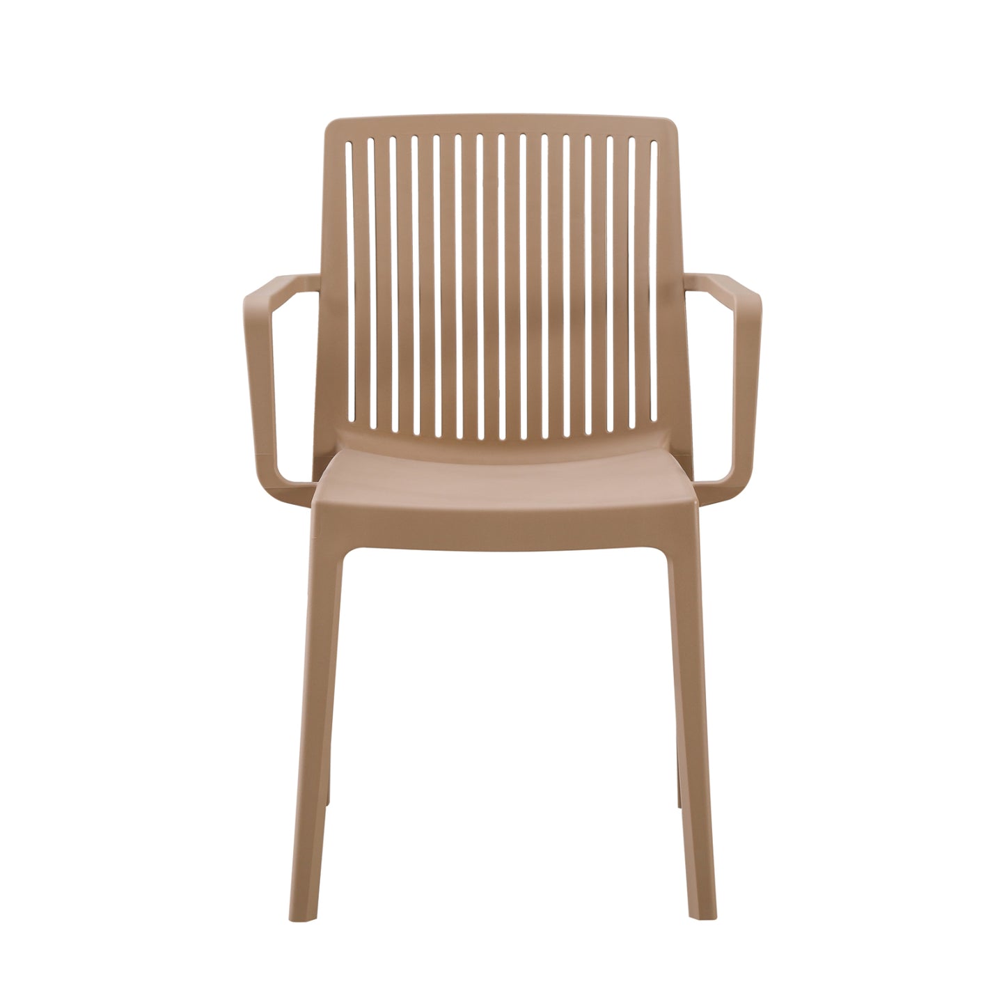 POLYPROPYLENE ARMCHAIR IDA HM6127.05 CAPPUCCINO 53x50x82Hcm.