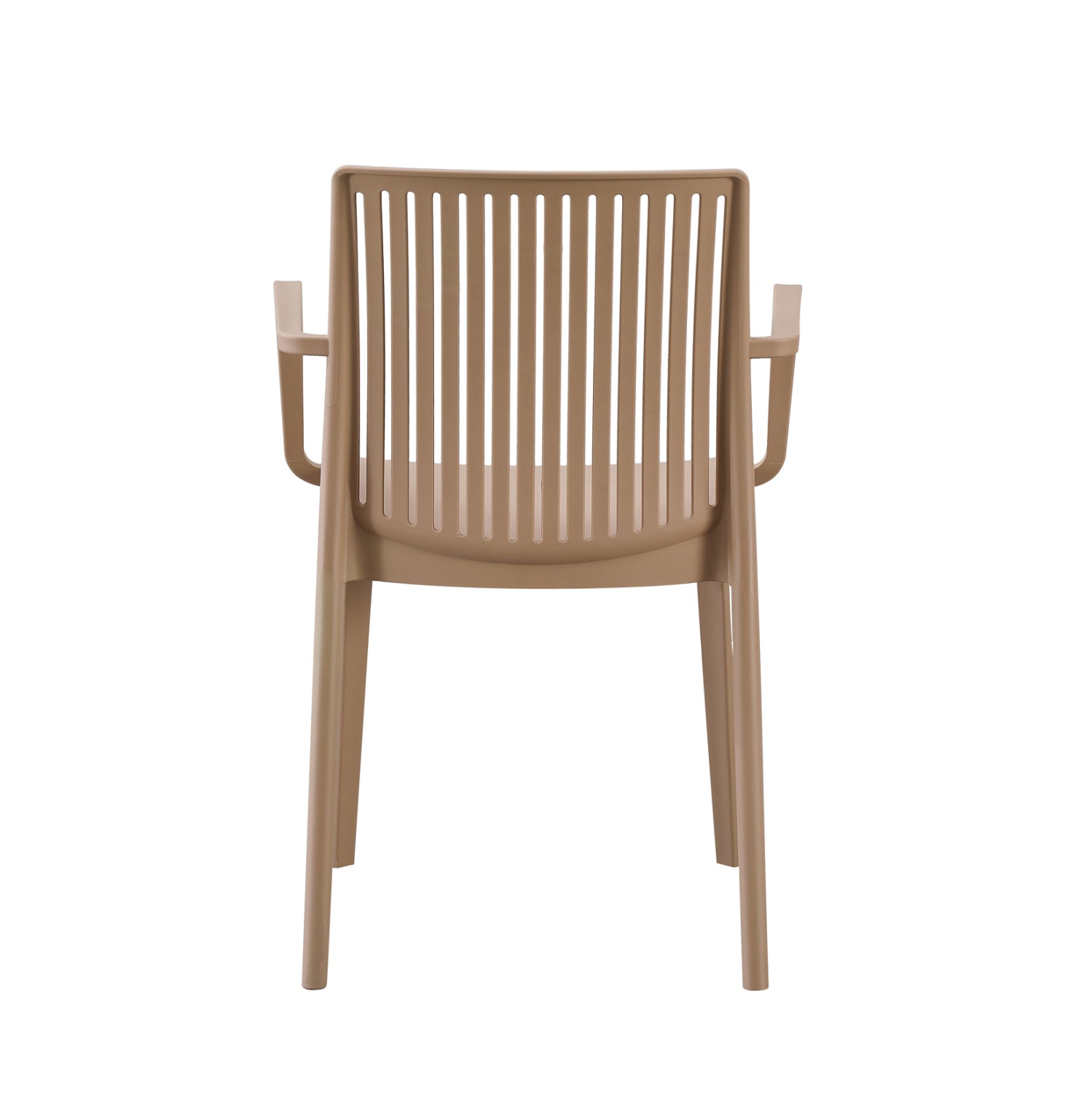 POLYPROPYLENE ARMCHAIR IDA HM6127.05 CAPPUCCINO 53x50x82Hcm.