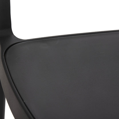 ARMCHAIR POLYPROPYLENE EVA HM6155.02 BLACK WITH BEIGE PP ROPE 56.5x53x80Hcm.