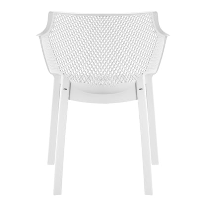 POLYPROPYLENE DINING ARMCHAIR PEGGY HM6368.01 WHITE 60x55x79Hcm.