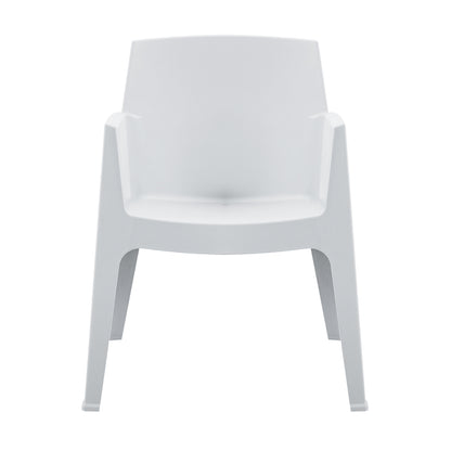 POLYPROPYLENE ARMCHAIR SLEEK HM6370.01 WHITE 68x63x82.5Hcm.
