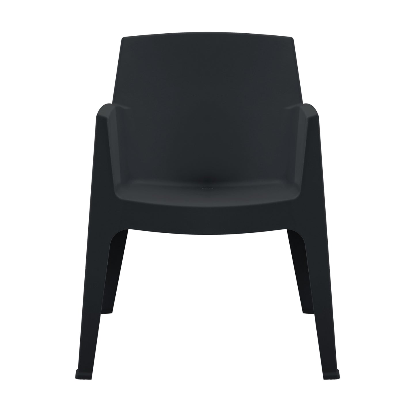 POLYPROPYLENE ARMCHAIR SLEEK HM6370.02 BLACK 68x63x82.5Hcm.