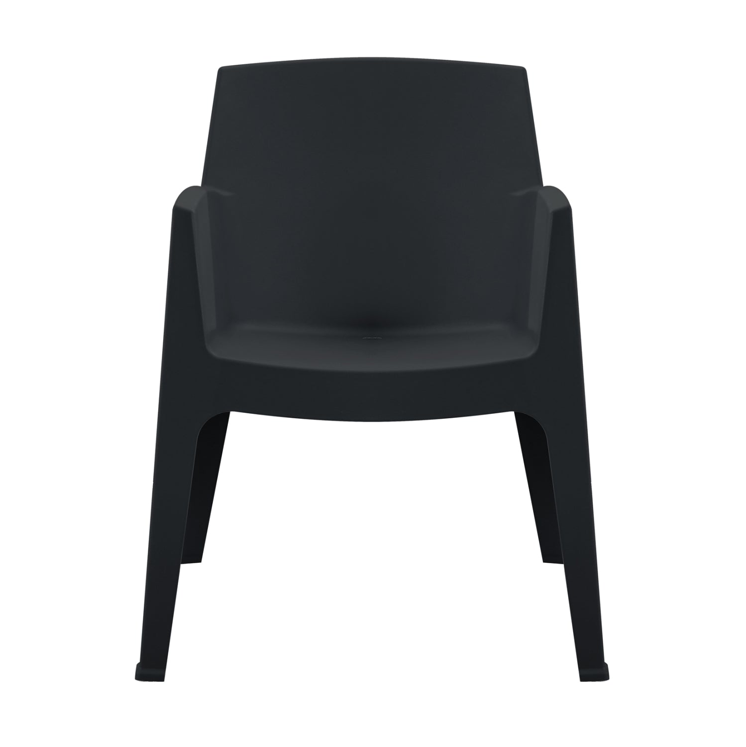 POLYPROPYLENE ARMCHAIR SLEEK HM6370.02 BLACK 68x63x82.5Hcm.