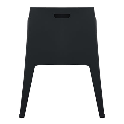 POLYPROPYLENE ARMCHAIR SLEEK HM6370.02 BLACK 68x63x82.5Hcm.
