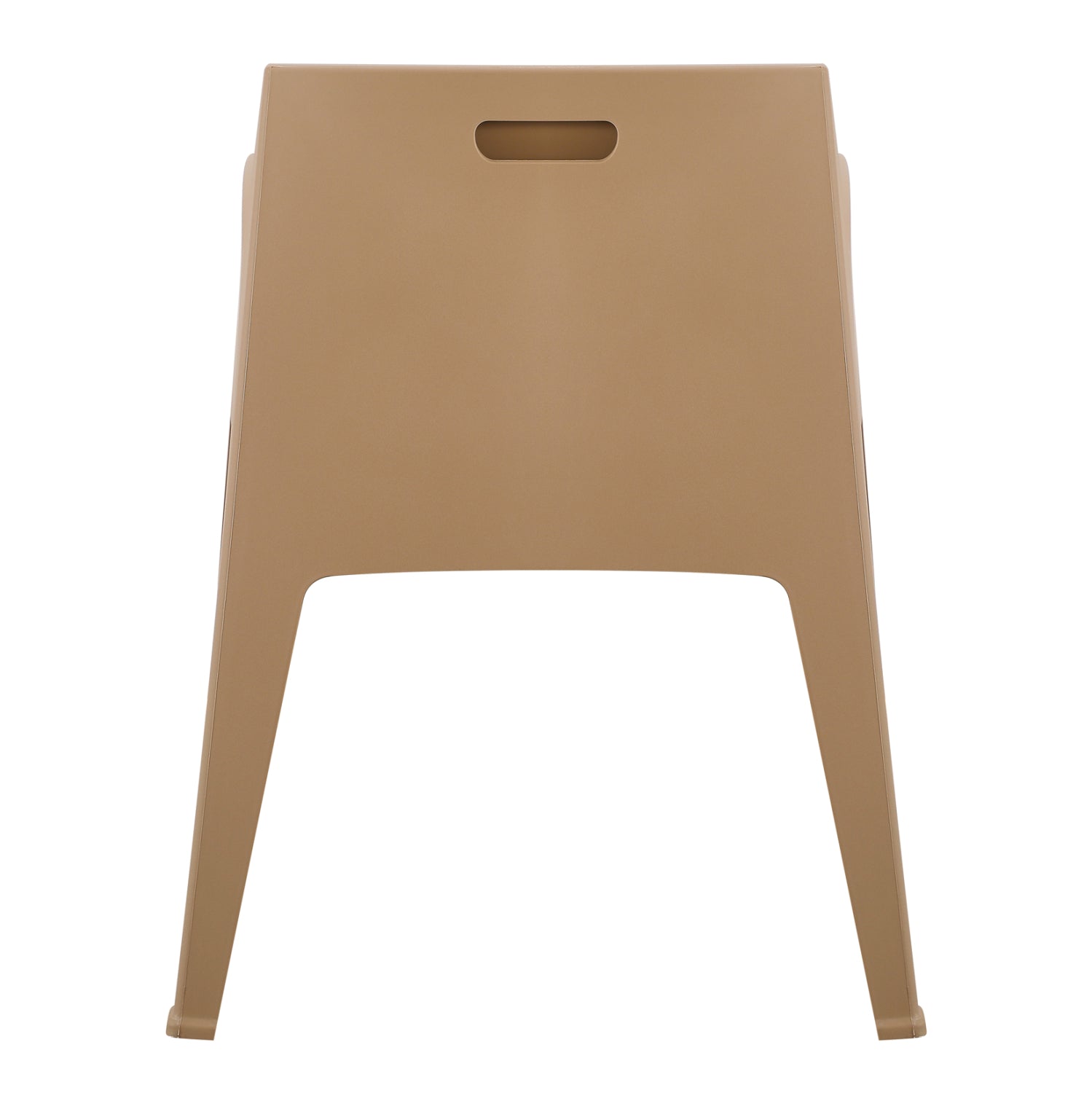 POLYPROPYLENE ARMCHAIR SLEEK HM6370.03 CAPPUCCINO 68x63x82.5Hcm.