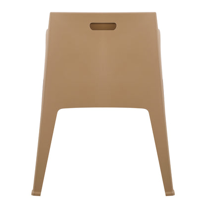 POLYPROPYLENE ARMCHAIR SLEEK HM6370.03 CAPPUCCINO 68x63x82.5Hcm.