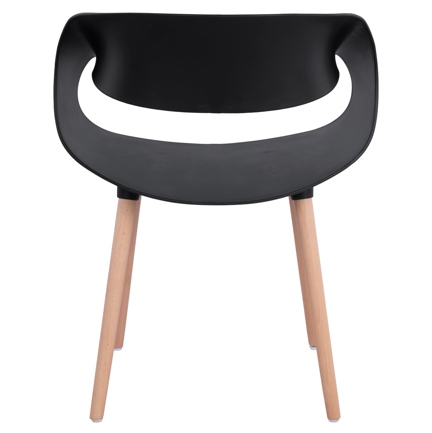Polypropylene Armchair Maggie HM8600.02 in Black color 59x53x80 cm