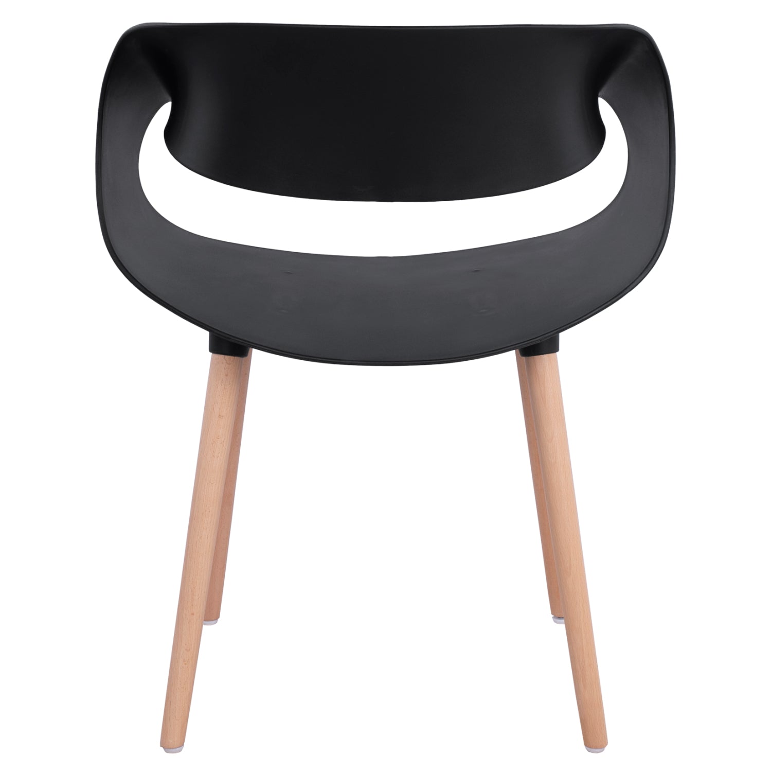 Polypropylene Armchair Maggie HM8600.02 in Black color 59x53x80 cm